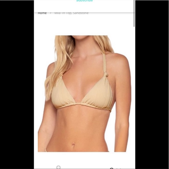 NEVER WORN REVERSIBLE BIKINI Parker bottom, Mila Tri Top, Sandstone - Picture 5 of 7